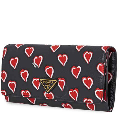 prada heart wallet